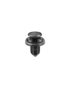 AVC20986 image(0) - AUVECO 20986 Push-Type with Drive Pin Front Bumper Retainer, 20 mm Dia Head x 13 mm L Stem, Nylon, Black