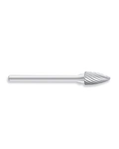 HTC Tool SG-51 Solid Carbide Burr, Pointed Tree Shape, Single Cut