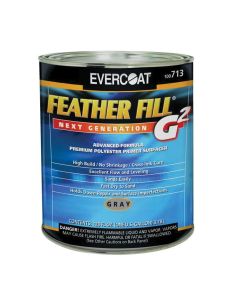 Fibre glass Evercoat FEATHER FILL G 2 100713 High-Build Polyester Primer Surfacer, 1 gal Round Can, Gray