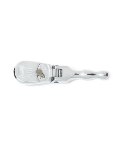 KDT81212T image(1) - GearWrench 3/8 Inch Drive 90-Tooth Stubby Flex Head Teardrop Ratchet 5 Inch