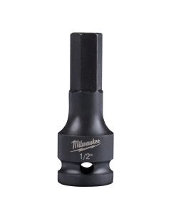 MLW49-66-5144 image(2) - Milwaukee Tool 1/2" SHOCKWAVE Lineman's Impact 1/2" Drive Hex Bit Socket