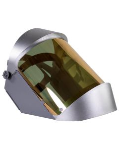 Oberon Face Shield with Ratcheting Headgear - Heat Reflective - Window: Clear Gold - With Lower Crown