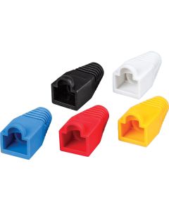 KLEVDV824650 image(0) - Klein Tools Strain Relief Boots for RJ45 Data Plugs, CAT5e/CAT6 Cable, 100-Pack