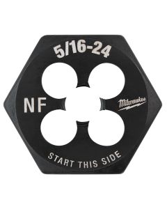 MLW49-57-5344 image(2) - Milwaukee Tool 5/16"-24 NF 1-Inch Hex Threading Die