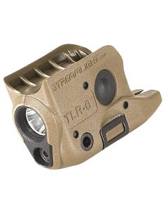 STL69278 image(0) - Streamlight TLR-6 (GLOCK 42/43) Red Laser - Includes (2) CR 1/3N Lithium Batteries - Box - Flat Dark Earth Brown