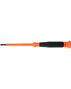 KLE6222 image(0) - Klein Tools #00 Phillips Precision Screwdriver, 2-Inch Shank