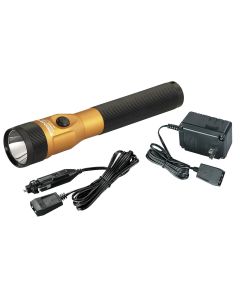 STL75642 image(1) - Streamlight Stinger LED - 120V/100V AC/12V DC PiggyBack Smart Charge - Orange