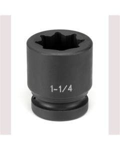 Grey Pneumatic 1" Drive x 1-1/4" Standard - 8 Point Socket