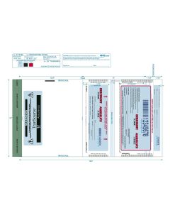 Transource 10X8 2-pocket Deposit bag (200 Pk.)