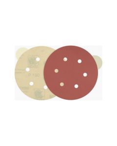 INA600-220 image(0) - Indasa USA,Inc. Medallion 600-220 Rhynostick Red Line XL Abrasive Solid Disc, 6 in Dia, 220 Grit