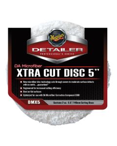 Meguiars Detail Products DMX5 Dual Action Xtra Cut Disc, 5 in Dia, Microfiber Pad