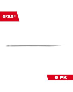 MLW49-16-2883 image(0) - Milwaukee Tool 5/32 Inch Round File for Saw Chain - 6 Pack