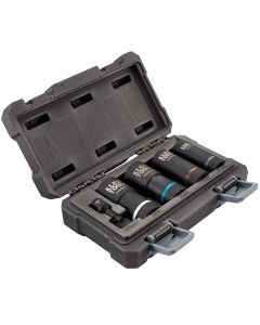 Klein Tools 2-in-1 Impact Socket Set, 12-Point, 5-Piece