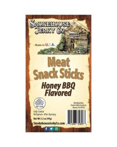 THS358068 image(0) - Tender Heifer Snack Co. Honey BBQ Flavored Meat Snack Sticks - 3.5 Ounce