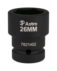 AST7821402 image(0) - Astro Pneumatic 26mm 1/2 Inch Drive Low Profile Nano Impact Socket
