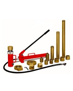 American Forge & Foundry Collision & Body Repair Kit - 10 Ton Capacity - 21 pc Kit - With 2 Speed Quick Pump - Includes Pressure Guage - SUPER DUTY