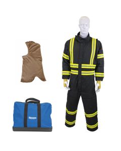 OBERON Suit Kit - Gas Extraction - 8 Second GES8+ - Comes with Coveralls, Balaclava and Carrying Bag - Color: Black - Size: 4XL Tall