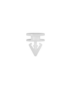 AUVECO 22994 Door Trim Applique Clip, (10 mm Dia Top and Bottom) Head, Nylon, White