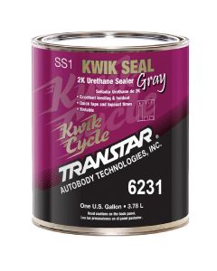 Transtar Autobody Products 6231 - Kwik Seal 2K Urethane Sealer - 1 Gallon Can - Gray - 4:1:1 Mixing - 560 sq-ft/ Gallon at 1 mil Coverage