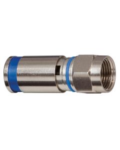 KLEVDV812624 image(0) - Klein Tools Weatherproof F-Compression Connectors RG6 50-Pack