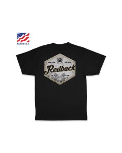 RDBTS1XXL image(0) - Redback Boots USA Piston Hex Tee Black XX-Large