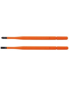 KLE13156 image(0) - Klein Tools Screwdriver Blades, Insulated Single-End, 2-Pack
