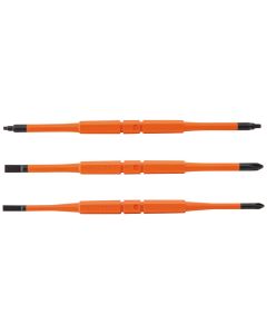 KLE13157 image(0) - Klein Tools Screwdriver Blades, Insulated Double-End, 3-Pack