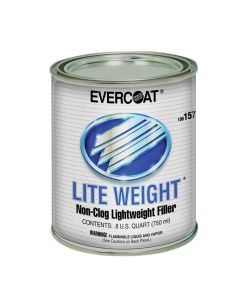 Fibre glass Evercoat LITE WEIGHT 100157 Professional Lightweight Body Filler, 750 mL Can, Gray, Liquid