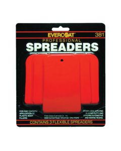 Fibre glass Evercoat 100381 Spreader Kit, 2-1/2 in, 4 in, 5 in, Plastic, Red