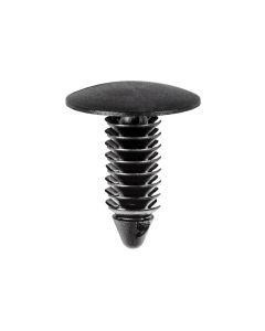 AUVECO 24204 Single Head Fender and Bumper Shield Retainer, 11/16 in Dia Bottom Head x 29/32 in OAL, Nylon, Black