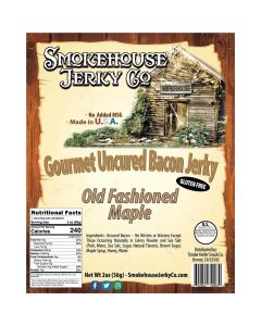 Tender Heifer Snack Co. Old Fashioned Maple Gourmet Uncured Bacon Jerky - 2 Ounce
