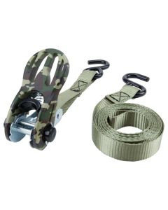 WLMW1860 image(0) - Wilmar Corp. / Performance Tool 2 pk. 1" X 10' Camo Tie Down Straps