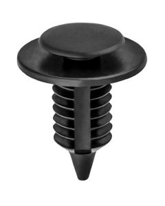 AUVECO 17124 Double Head Type 7 Trim Panel Retainer, (1/2 in Dia Top x 3/4 in Dia Bottom) Head, Nylon, Black