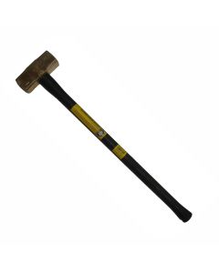 KLE7HBRFRH07 image(0) - Klein Tools Brass Sledge Hammer, Rubber Handle, 7-Pound