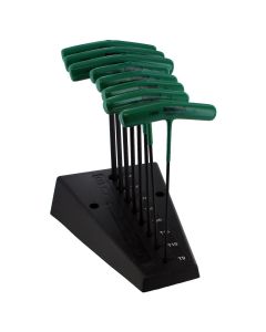Bondhus Corp. STAR T-HANDLE SET W/STAND - 8 SIZES T9 THRU T40