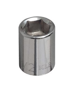 KLE65701 image(0) - Klein Tools 7/16-Inch Standard 6-Point Socket, 3/8-Inch Drive