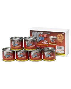 POI45006 image(1) - POR-15 INC 45006 High Performance Rust Preventive Coating, 4 oz Can, 6/pk, Gloss Black, 250 to 450 sq-ft/gal Coverage