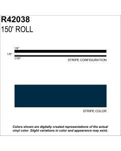 SHARPLINE CONVERTING INC MS, 5/16" X 150'; Dark Blue