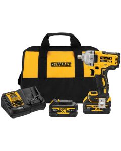DWTDCF891GP2 image(4) - DeWalt 20V MAX* XR 1/2-in. Mid-Range Impact Wrench with Hog Ring Anvil and Oil-Resistant Batteries Kit