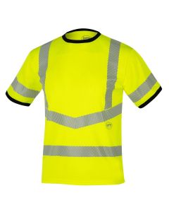 SRWV1059160U-M image(0) - Pioneer Short Sleeve Safety T-Shirt - Men's - Color: Hi-Vis Yellow - ANSI/ISEA 107-2020 Class 3 Type R - Size: Medium