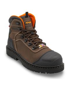 FSIA7382-8-5D image(3) - Avenger Work Boots Hammer MAX Mid - Internal MET - Men's - CN|EH|PR|WP|Mt|HR|SR|B&W - Brown - Size: 8.5 - D - (Regular)