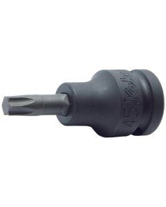 KKN14025-60-T25 image(0) - Ko-ken USA 14025.60-T25 1/2 Sq. Dr. Bit Socket TORX T25 Length 60mm
