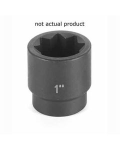 GRE2524S image(0) - Grey Pneumatic 1/2" Drive x 3/4" Standard - 8 Point Socket