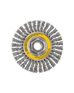 DWTDW49201 image(0) - DEWALT 5-Inch By 5/8-Inch-11 Hp .020 Carbon Stringer Wire Wheel
