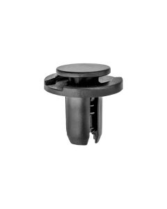 AUVECO 20608 Push-Type with Drive Pin Grille Mounting Retainer, 20 mm Dia Head x 14 mm L Stem, Nylon, Black