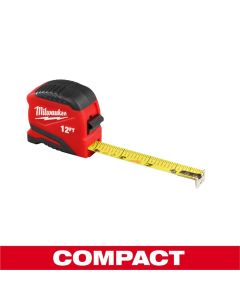 MLW48-22-1712 image(0) - Milwaukee Tool 12ft Compact Tape Measure