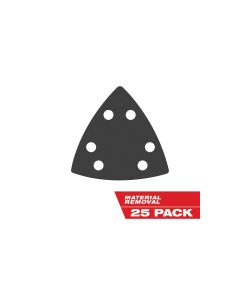 MLW49-25-2025 image(1) - Milwaukee Tool Milwaukee OPEN-LOK 3-1/2" TRIANGLE SANDPAPER VARIETY PACK 25PC