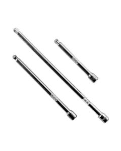KTI21040 image(1) - K Tool International 3-PIECE 1/4 " DR WOBBLE SOC EXTENSION SET