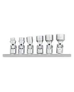 WLMW36980 image(1) - Wilmar Corp. / Performance Tool 6 Piece 1/4" Drive SAE Flex Socket Set