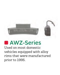 Wegmann Automotive 3 oz Zinc Coated Clip-on AWZ Red Series Wheel Weight (Box of 25)